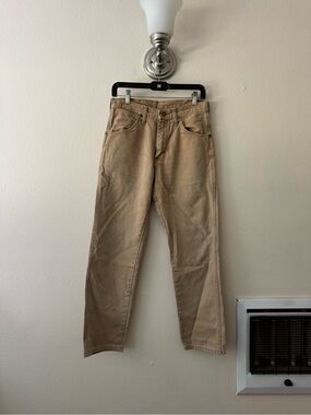 Vintage Wrangler Classic Tan Straight-Leg Jeans